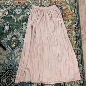 AE Satin Flowy Maxi Skirt